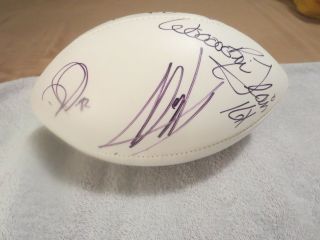RIC FLAIR SIGNED FOOTBALL,  OTHERS,  THE ONLY 1 ON EBAY,  FROM CHARITY DINNER 4