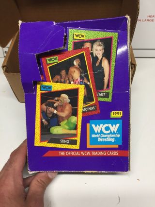 1991 Impel Wcw World Championship Wrestling Trading Cards Box 36 Packs