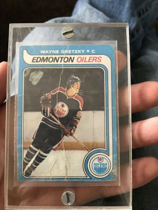 1979 - 1980 Topps Wayne Gretzky Edmonton Oilers 18 Hockey Card