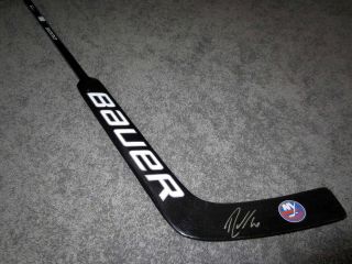 Robin Lehner York Islanders Signed Autographed Goalie Hockey Stick W/