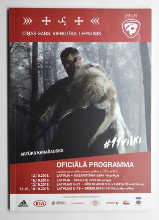 2018 Uefa Latvia Vs Kazakhstan Georgia Netherlands Greece Football Programme