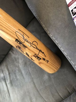 Tony Gwynn Signed Bat Auto Autograph Louisville Slugger 33 