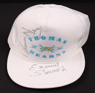 Thomas Hearns / Emanual Steward Signed Hit Man Hat - Jsa