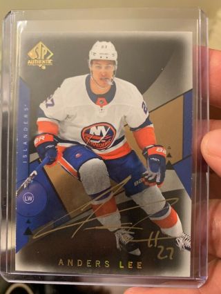 2018 - 19 Sp Authentic Black Easter Egg Gold Autograph Anders Lee /5?