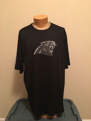 Men’s 2xl Carolina Panthers Majestic Evolution Tee Cool Base T - Shirt Size Xxl