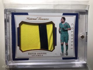 2018 Panini National Treasures Soccer Colossal Jumbo Patch David Ospina /35