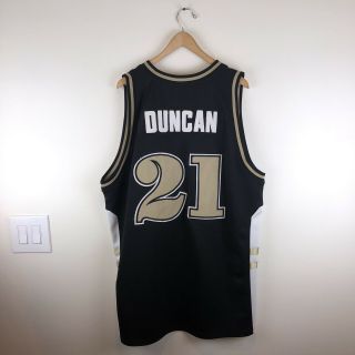 Tim Duncan Headmaster Nba Spurs Wake Forest Deacons Basketball Jersey Size Xxl