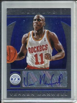 Vernon Maxwell 13/14 Panini Totally Certified Autograph 42/49