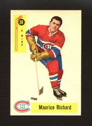 1958 - 59 Parkhurst 38 Maurice Rocket Richard - Montreal Canadiens Hof - Vg
