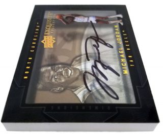 Bulls Michael Jordan Signed 2011 - 12 UD Exquisite Shadowbox Card BAS A69106 4