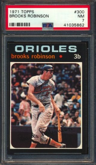 1971 Topps — Brooks Robinson 300 — Psa 7