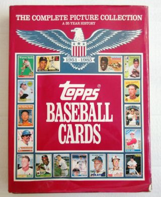 1985 Topps Baseball Card Picture Book - Picture Of Cards From 1951 To 1985