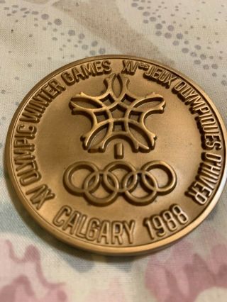 1988 Calgary Olympic Games Participation Medal Athletes (arrives In A Case)