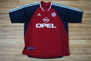 Bayern Munich Home Football Shirt 2001 - 2002 Jersey Trikot Vintage Adidas Xl Mens