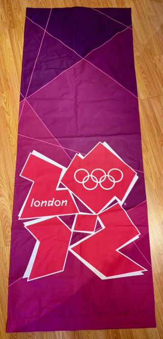 London 2012 Olympic Banner/flag (official) Large Fabric Memorabilia