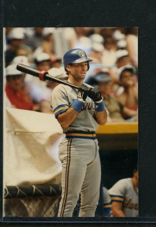 1988 Topps Baseball Match Print Photo.  Paul Molitor Brewers
