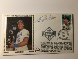 Bo Jackson Kc Royals 1989 All Star Game 1st Appearance,  Fdc,  Stamped Envelope