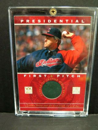 President Bill Clinton 2002 Topps American Pie Presidential 1st Pitch Seat Relic