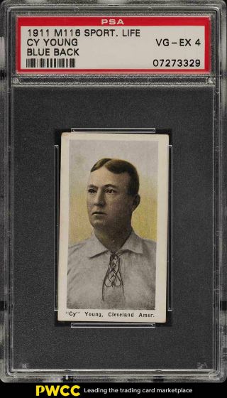 1911 M116 Sporting Life Cy Young Blue Back Psa 4 Vgex (pwcc)