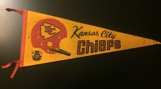 Kansas City Chiefs Vintage Afl Full Size Football Pennant