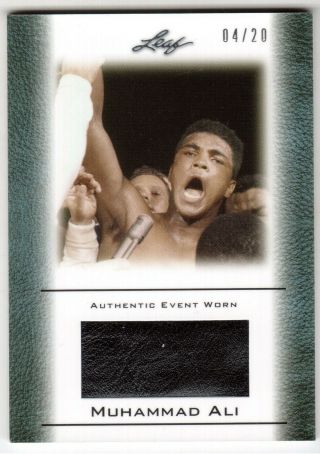 2011 Leaf Ew - 37 Muhammad Ali Boxing Glove Memorabilia 04/20