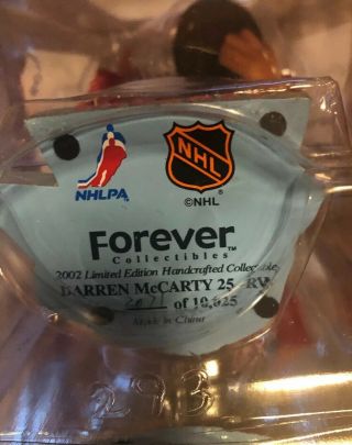 DARREN McCARTY Detroit RedWings Bobble Head 2002 NHL Stanley Cup Champs Trophy 6