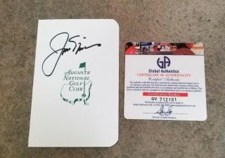 Jack Nicklaus Autographed Masters Golf Scorecard - 100 Certified Authentic
