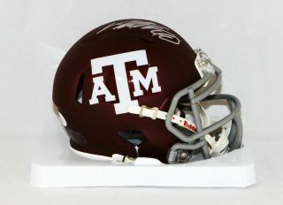 Von Miller Autographed Texas A&m Maroon Speed Mini Helmet - Jsa Witnessed Au