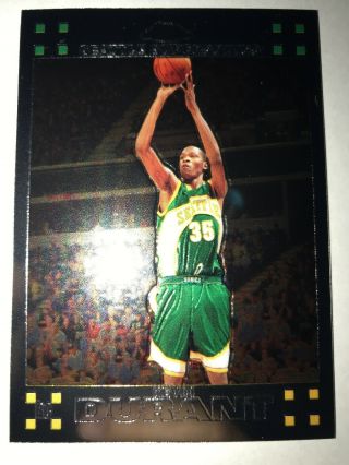2007 - 08 Kevin Durant Topps Chrome Rookie Card Rc Mvp 