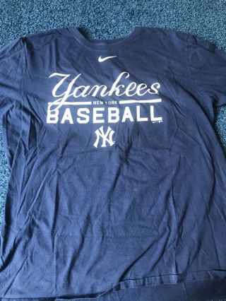 York Yankees Baseball Nike T - Shirt Navy/white Men 