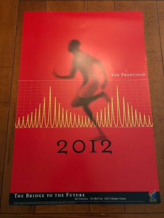2012 San Francisco Olympic Bid City “san Francisco.  2012” Min Wang Poster