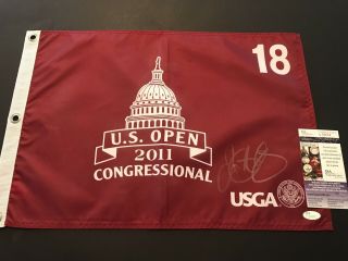 Rory Mcilroy Signed 2011 Us Open Flag (screen Print),  Jsa