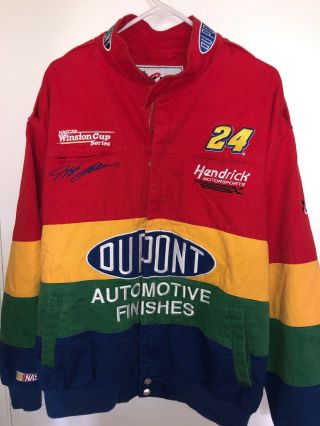 Jeff Gordon Jacket Chase Authentics Nascar Racing Dupont Usa Men’s Large