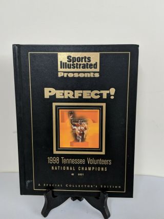 1998 Tennessee Volunteers Hardcover National Championship Si Collector Book 6831