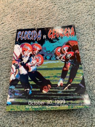 1999 Georgia Bulldogs V Florida Gators Football Program 10/30