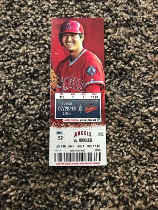 Angels Albert Pujols Home Run 650 Ticket Stub July 28,  2019 - 7/28/19