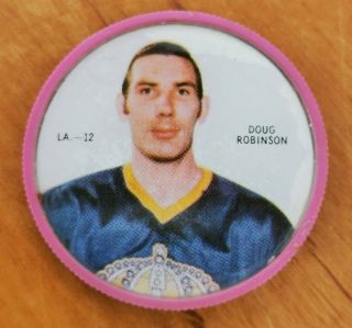 1968 - 69 Shirriff Hockey Coin L.  A.  - 12 Doug Robinson