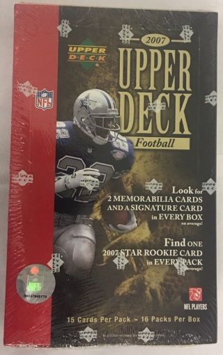 2007 Upper Deck Factory Football Hobby Box