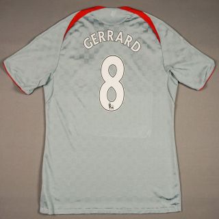 Steven Gerrard Fc Liverpool 2008/09 Xl Extra Large Away Jersey Football Shirt