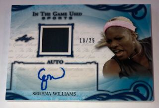 2019 Leaf Itg Game Serena Williams Auto Autograph Jersey Card D 10/25