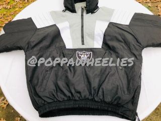 Vintage 90’s LA Raiders Starter Jacket Coat Oakland Large Lrg Lg L NWA/Eazy - E 3