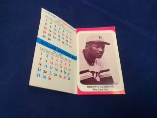 1973 Pittsburgh Pirates Pocket Schedule Clemente Photo Too In Nm