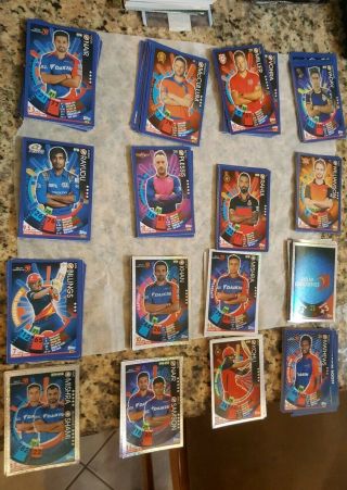 Topps Vivo Ipl Cricket Attax 2017/18 Base Set And Silvers (incomplete)