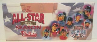 Philadelphia Phillies Baseball 1996 All Star Game Cardboard Ticket Portfolio