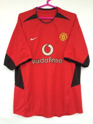 Manchester United 2002 2004 Nike Home Football Soccer Shirt Jersey
