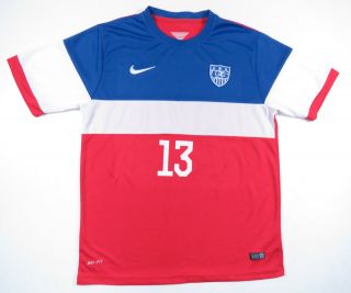 Jermaine Jones 2014 Usmnt Nike Authentic Usa World Cup Soccer Bomp Pop Jersey Xl