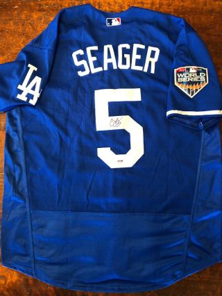 Corey Seager Signed Los Angeles Dodgers Jersey Psa Dna Autographed
