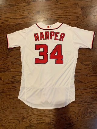 Bryce Harper Signed Autographed Washington Nationals Jersey