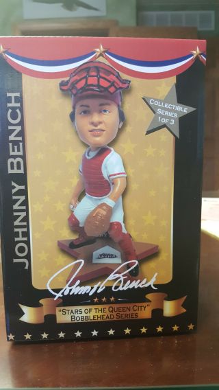Johnny Bench Cincinnati Reds " Stars Of The Queen City " Bobblehead
