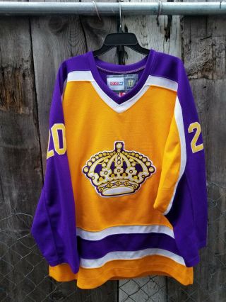Luc Robitaille 20 Nhl Los Angeles Kings Ccm Hockey Jersey Size 52 Vintage